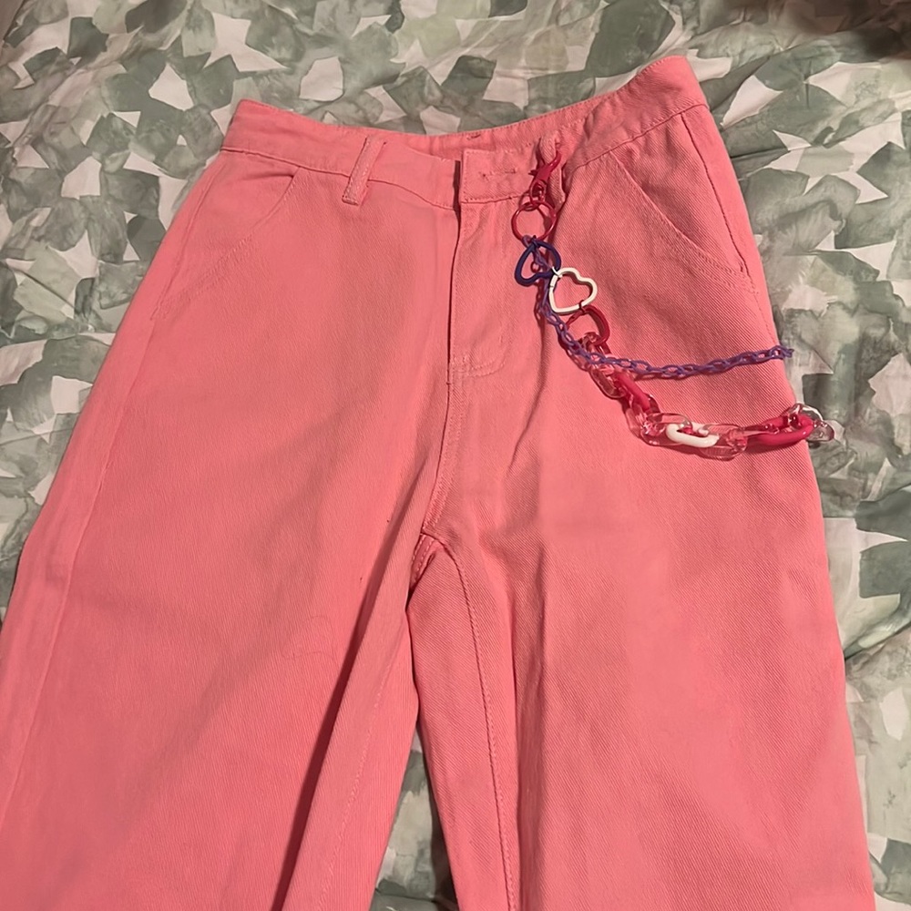 Pink jeans